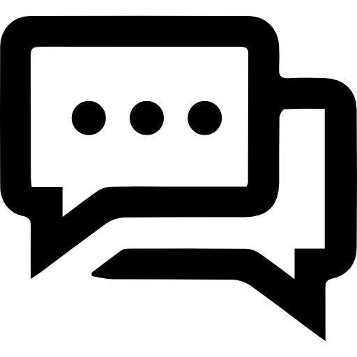 Chat bubbles with ellipsis